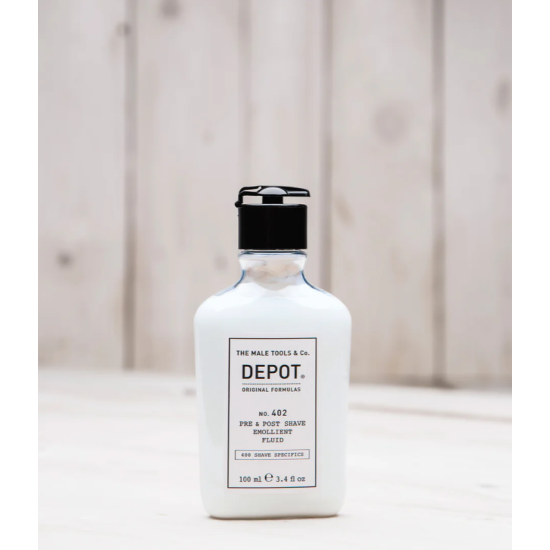 Смягчающая жидкость до и после бритья No.402 Pre Post Shave Emollient Fluid DEPOT 100 мл