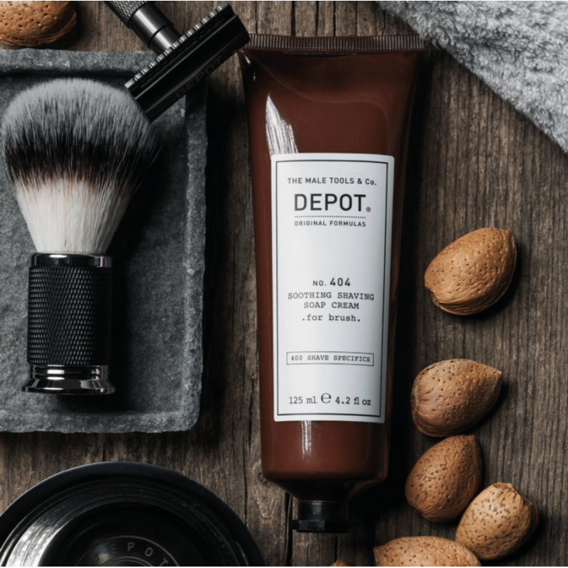 Заспокійливий крем для гоління No.404 Soothing Shaving Soap Cream DEPOT 125 мл Заспокійливий крем для гоління No.404 Soothing Shaving Soap Cream DEPOT 125 мл