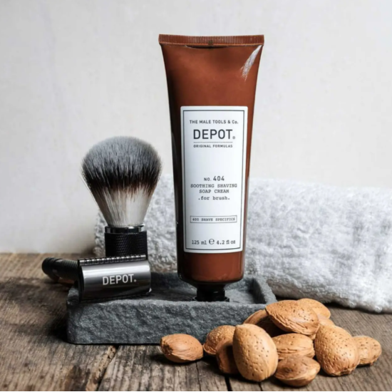 Заспокійливий крем для гоління No.404 Soothing Shaving Soap Cream DEPOT 125 мл
