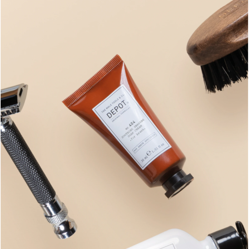 Заспокійливий крем для гоління No.404 Soothing Shaving Soap Cream DEPOT 125 мл