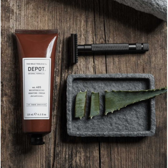 Увлажняющий крем для бритья No.405 Moisturizing Shaving Cream DEPOT 125 мл