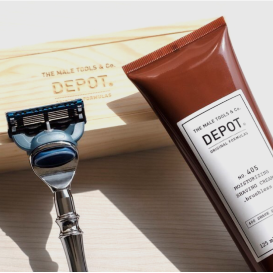 Увлажняющий крем для бритья No.405 Moisturizing Shaving Cream DEPOT 125 мл