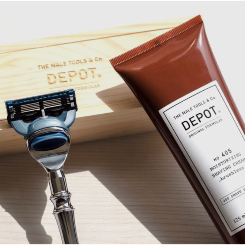 Увлажняющий крем для бритья No.405 Moisturizing Shaving Cream DEPOT 125 мл