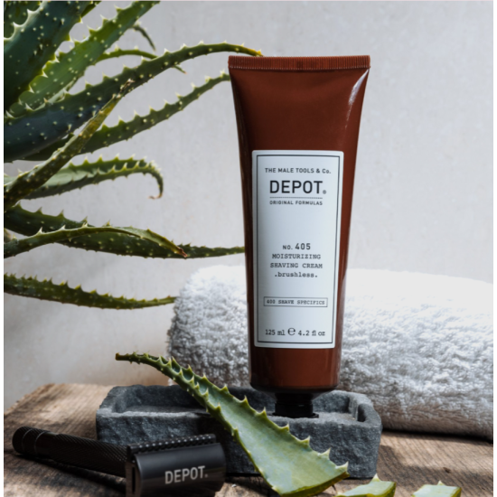 Увлажняющий крем для бритья No.405 Moisturizing Shaving Cream DEPOT 125 мл