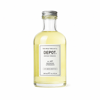 Восстанавливающий и освежающий лосьон после бритья No.407 Restoring Aftershave DEPOT 500 мл