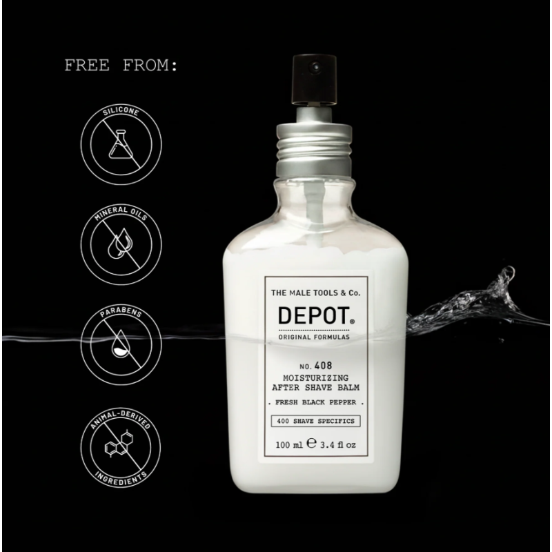 Увлажняющий бальзам после бритья Классический одеколон No.408 Moisturizing After Shave Balm Classic Cologne DEPOT 100 мл