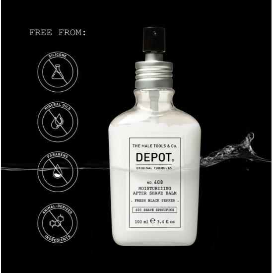 Зволожуючий бальзам після гоління Fresh Black Pepper No.408 Moisturizing After Shave Balm DEPOT 100 мл