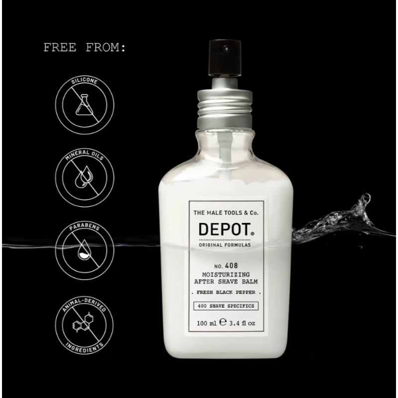 Зволожуючий бальзам після гоління Fresh Black Pepper No.408 Moisturizing After Shave Balm DEPOT 100 мл
