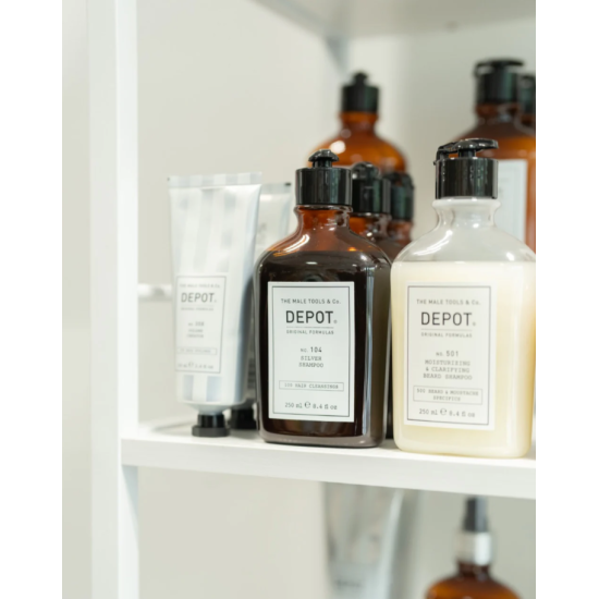Очищаючий та зволожуючий шампунь для бороди No.501 Clarifying Beard Shampoo DEPOT 250 мл