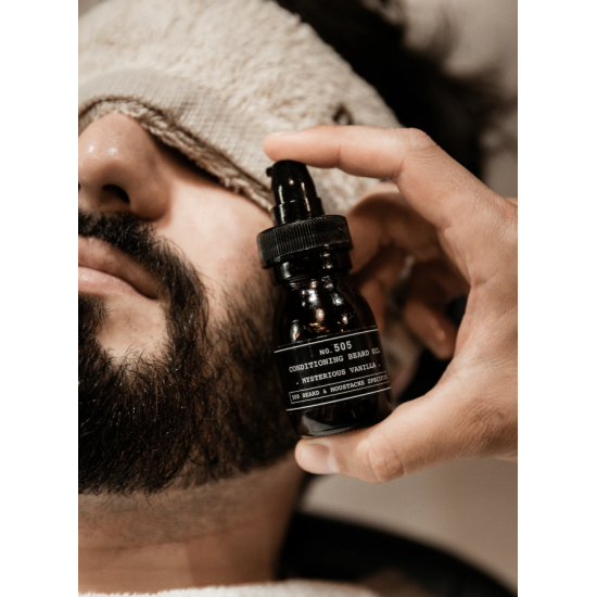 Кондиціонуюча та ароматизована олія для бороди No.505 Conditioning Beard Oil Ginger Cardamon DEPOT 30 мл