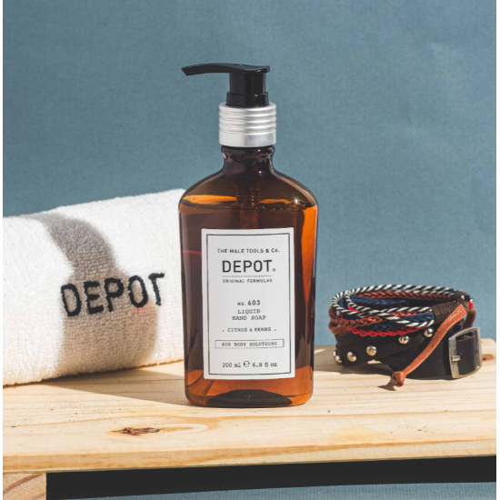 Чоловіче рідке мило для рук No.603 Liquid Hand Soap Citrus Herbs DEPOT 200 мл