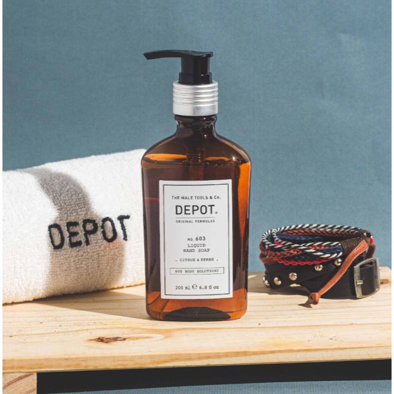 Чоловіче рідке мило для рук No.603 Liquid Hand Soap Citrus Herbs DEPOT 200 мл