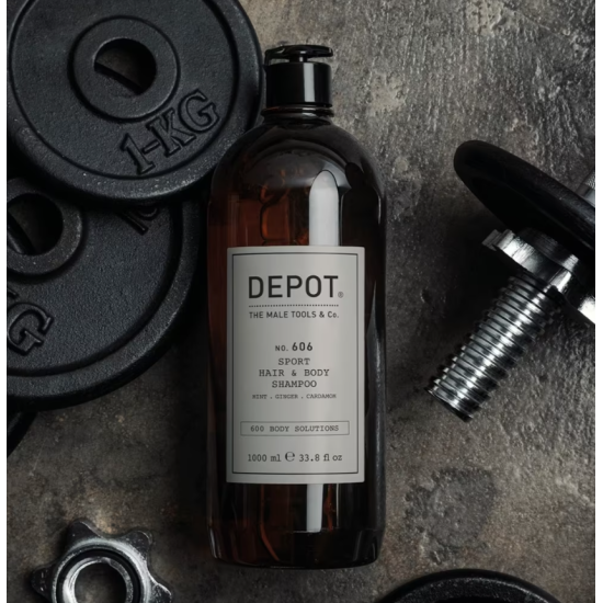 Шампунь освежающий для волос и тела No.606 Sport Hair Body Shampoo DEPOT