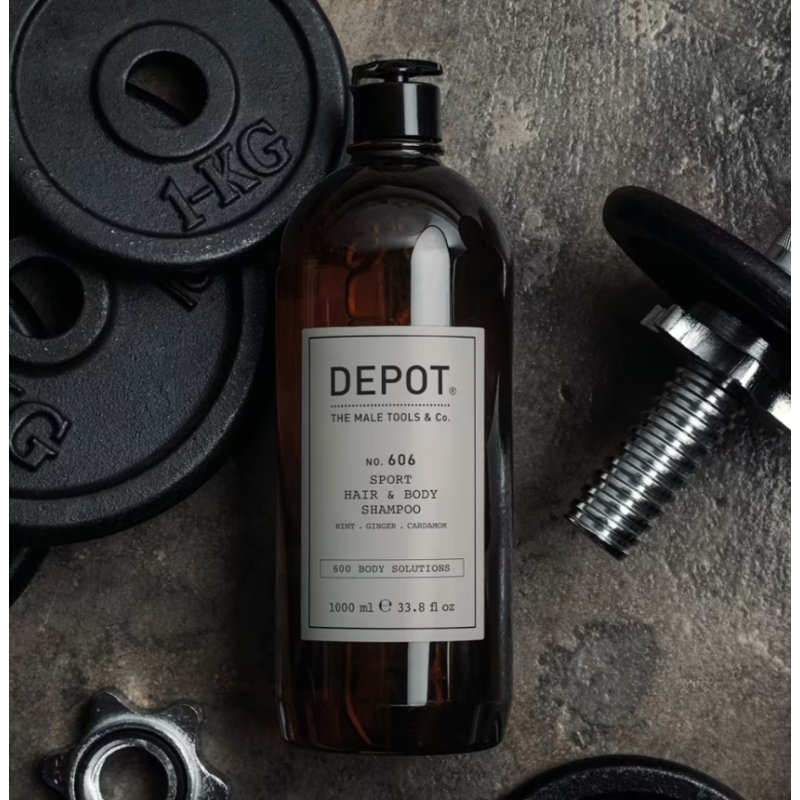 Шампунь освежающий для волос и тела No.606 Sport Hair Body Shampoo DEPOT