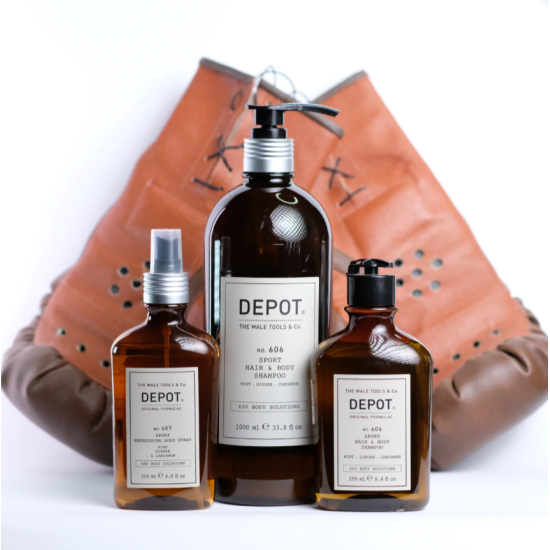 Шампунь освежающий для волос и тела No.606 Sport Hair Body Shampoo DEPOT
