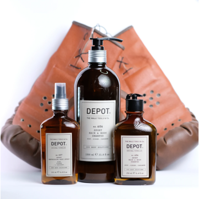 Шампунь освежающий для волос и тела No.606 Sport Hair Body Shampoo DEPOT