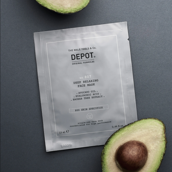 Питательная маска для лица и шеи No.807 Deep Relaxing Face Mask №12 DEPOT 13 мл