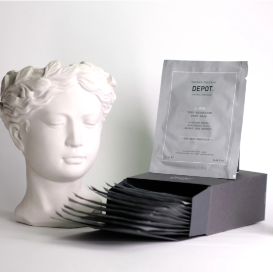 Увлажняющая и восстанавливающая маска для лица и шеи No.808 Deep Hydration Face Mask №12 DEPOT 13 мл