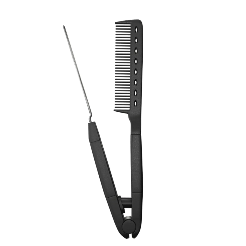 Гребінець-затискач Hairbrush V-Shaped Metal Comb Deeply