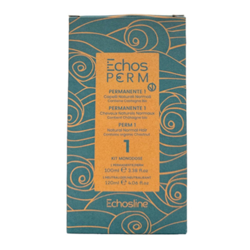 Набор для химической перманентной завивки Echosline Perm P1 для натуральных волос 100 мл + 120 мл
