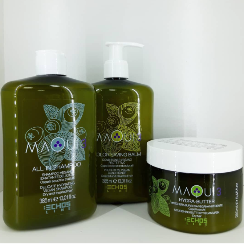 Веганський захисний кондиціонер для фарбованого волосся COLOR SAVING BALM MAQUI 3 Echosline