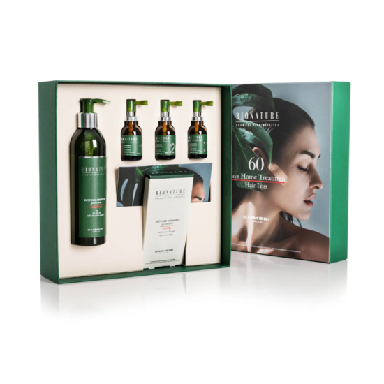 Домашний набор интенсивного лечения от выпадения волос BioNature Intensive Home Treatment Emmebi Italia