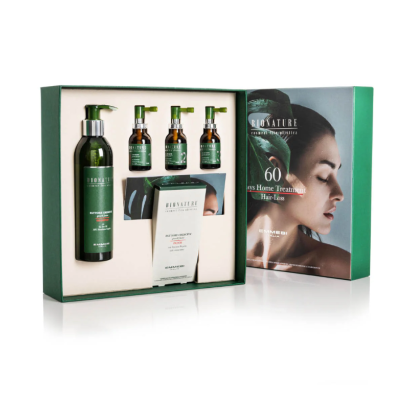 Домашний набор интенсивного лечения от выпадения волос BioNature Intensive Home Treatment Emmebi Italia