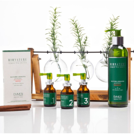Домашний набор интенсивного лечения от выпадения волос BioNature Intensive Home Treatment Emmebi Italia