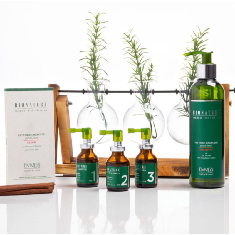 Домашний набор интенсивного лечения от выпадения волос BioNature Intensive Home Treatment Emmebi Italia
