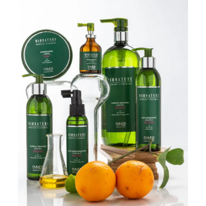 Шампунь для поврежденных волос BioNature Treated Hair Shampoo Emmebi Italia