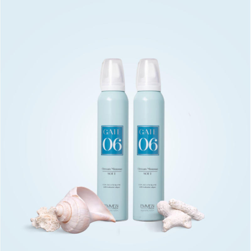 Мусс легкой фиксации GATE 06 Ocean Mousse Soft Emmebi Italia 200 мл Мусс легкой фиксации GATE 06 Ocean Mousse Soft Emmebi Italia 200 мл