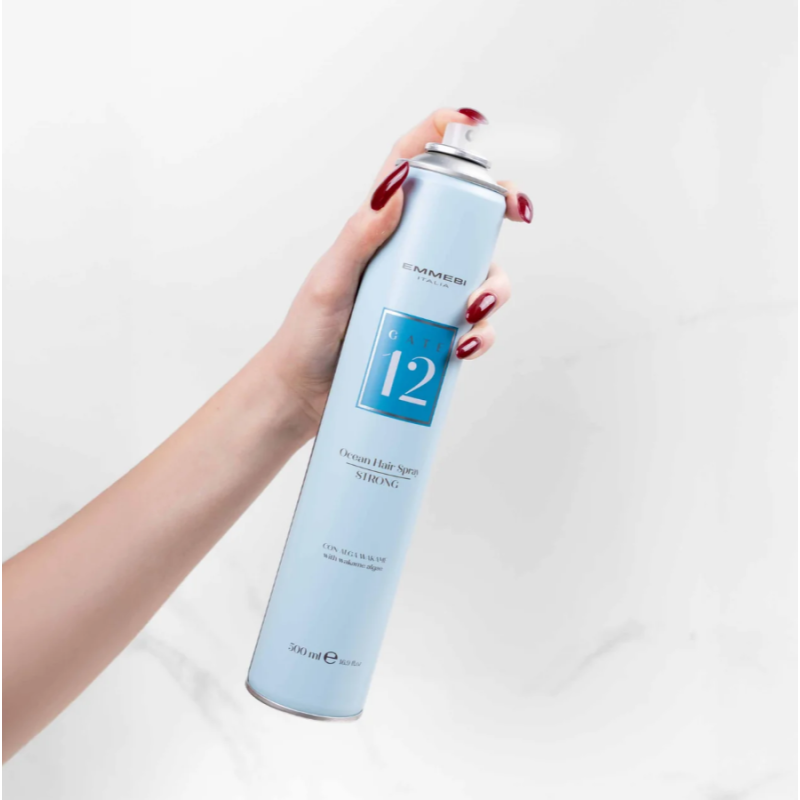 Сухой лак сильной фиксации GATE 12 Ocean Hair Spray Strong Emmebi Italia 500 мл
