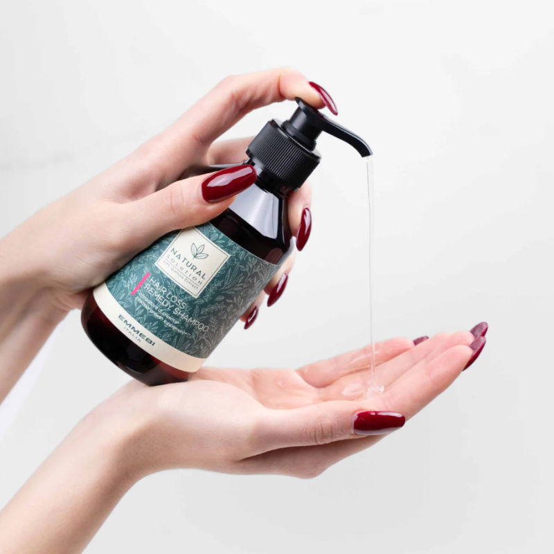 Регенеруючий шампунь проти випадіння волосся Natural Solution Hair Loss Remedy Shampoo Emmebi Italia