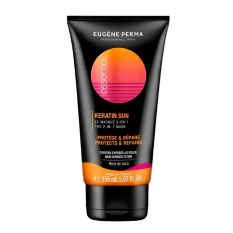 Маска для поврежденных волос с кератином Keratin SUN Mask 2 in 1 Eugene Perma 150 мл Маска для поврежденных волос с кератином Keratin SUN Mask 2 in 1 Eugene Perma 150 мл