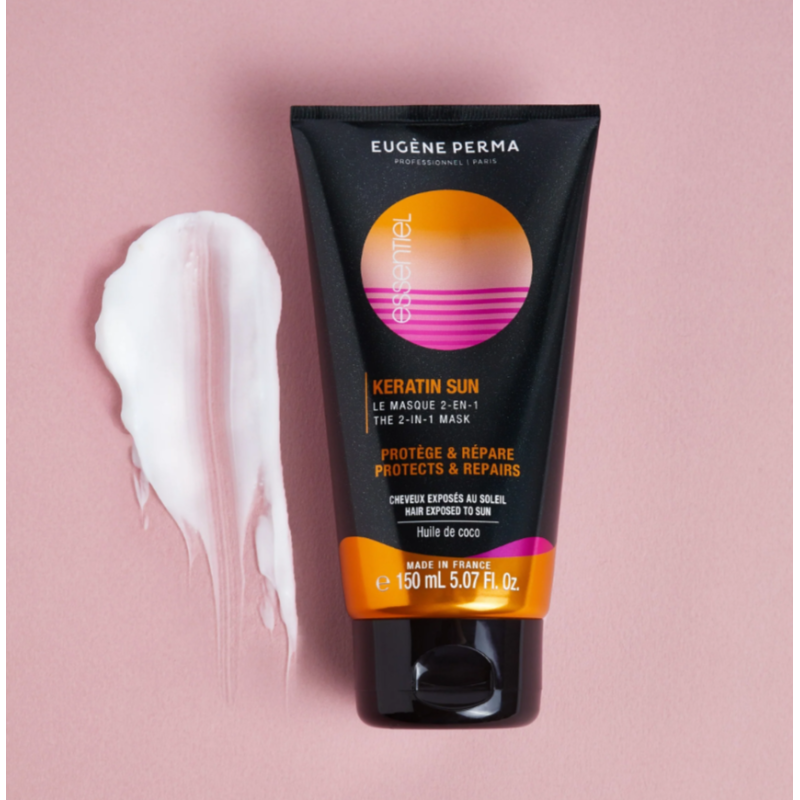 Маска для поврежденных волос с кератином Keratin SUN Mask 2 in 1 Eugene Perma 150 мл Маска для поврежденных волос с кератином Keratin SUN Mask 2 in 1 Eugene Perma 150 мл