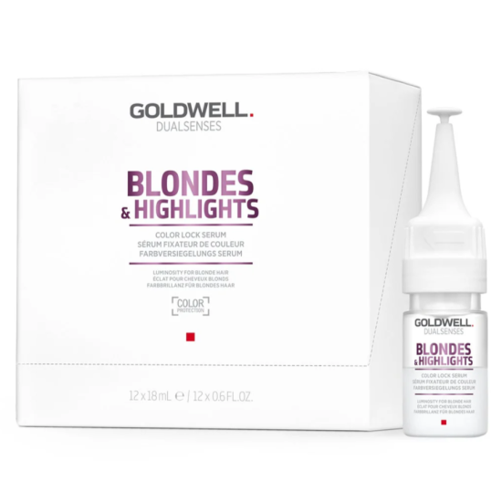 Сыворотка анти-желтая для сохранения блонд-оттенка волос Dualsenses Blondes Highlights Goldwell 12*18 мл