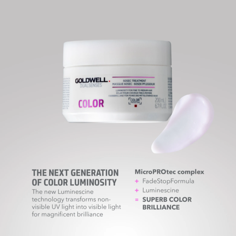 Маска для збереження кольору тонкого фарбованого волосся Dualsenses Color Goldwell