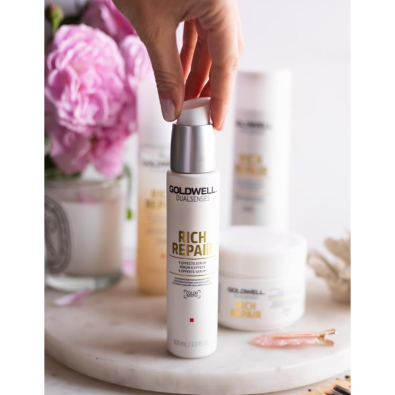 Сироватка для відновлення сухого та пошкодженого волосся Dualsenses Rich Repair Goldwell 100 мл