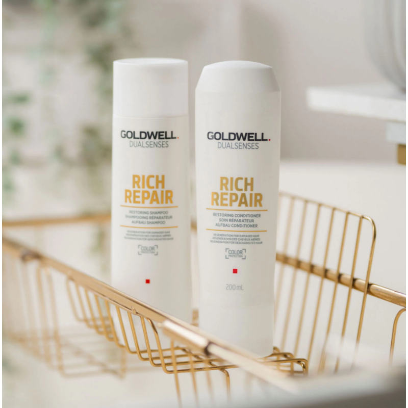 Шампунь для відновлення сухого та пошкодженого волосся Dualsenses Rich Repair Goldwell