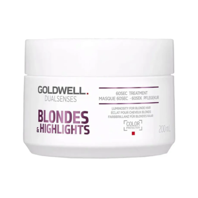 Маска анти-желтая для восстановления осветленных волос Dualsenses Blondes Highlights Goldwell