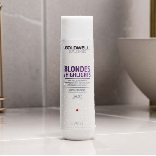 Шампунь анти-жовтий для освітленого волосся Dualsenses Blondes Highlights Goldwell