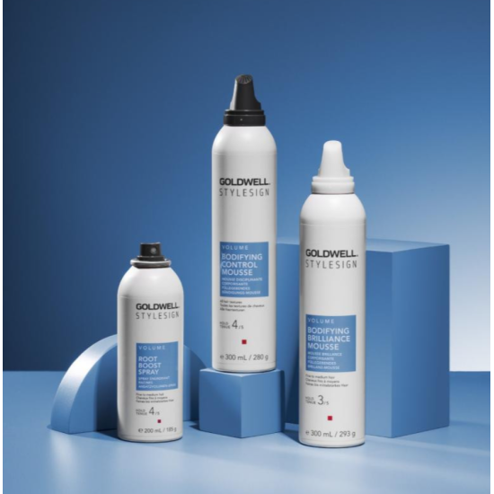 Пенка-мусс для укладки волос с блеском средней фиксации Stylesign Volume Bodifying Brilliance Mousse Goldwell 300 мл