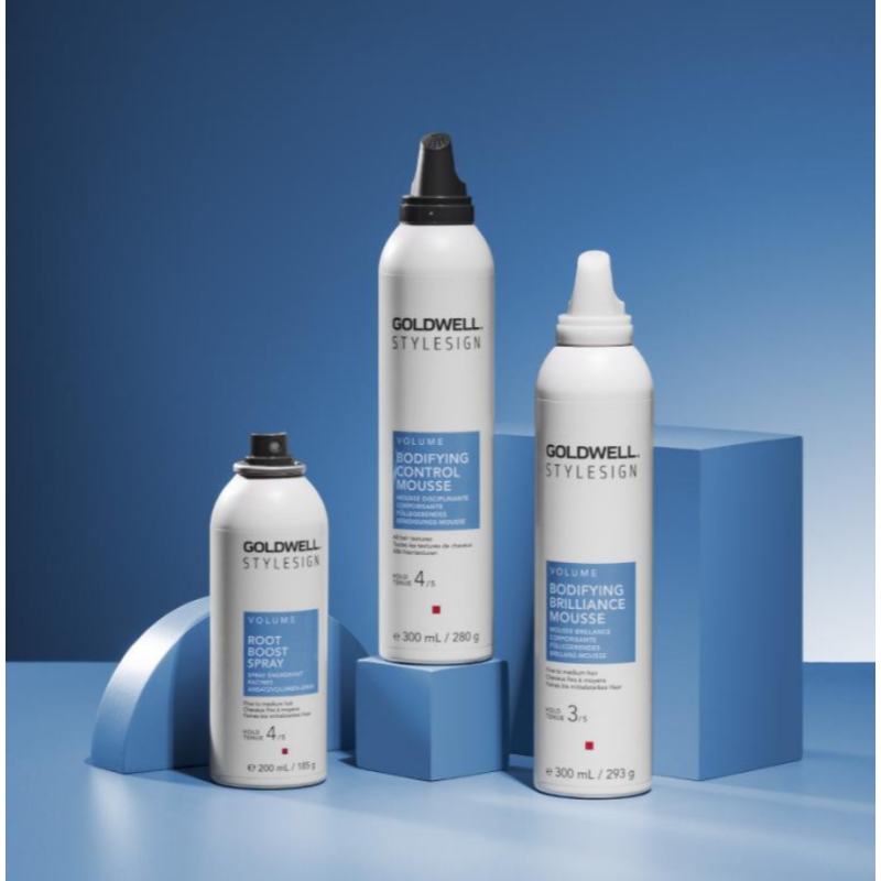 Пенка-мусс для укладки волос с блеском средней фиксации Stylesign Volume Bodifying Brilliance Mousse Goldwell 300 мл