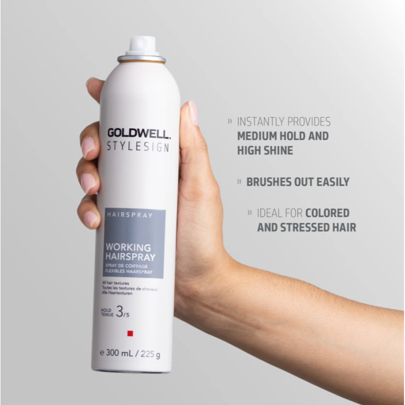 Спрей для блиску волосся середньої фіксації Stylesign Working Hairspray Goldwell
