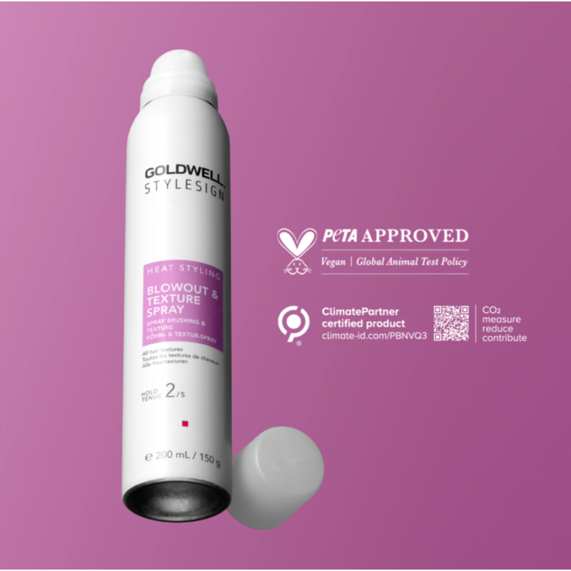 Спрей для объема и текстуры волос эластичной фиксации Stylesign Heat Styling Blowout Texture Spray Goldwell 200 мл