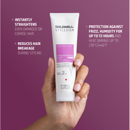 Бальзам для випрямлення волосся еластичної фіксації Stylesign Heat Styling Straightening Balm Goldwell 100 мл