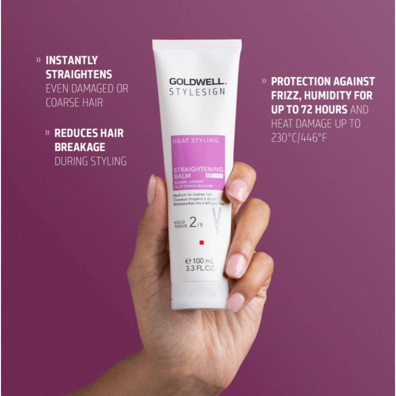 Бальзам для випрямлення волосся еластичної фіксації Stylesign Heat Styling Straightening Balm Goldwell 100 мл