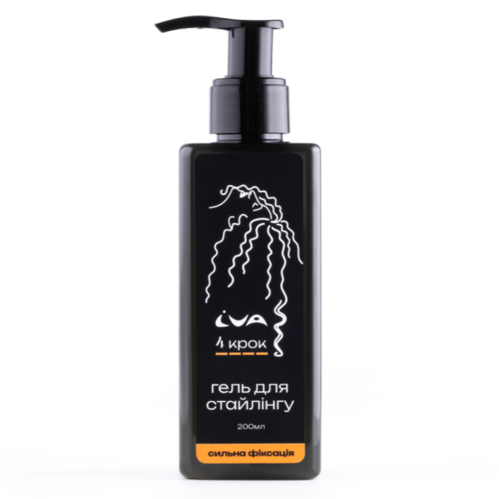 Гель для сильної фіксації кучерявого волосся 4 крок IVA 