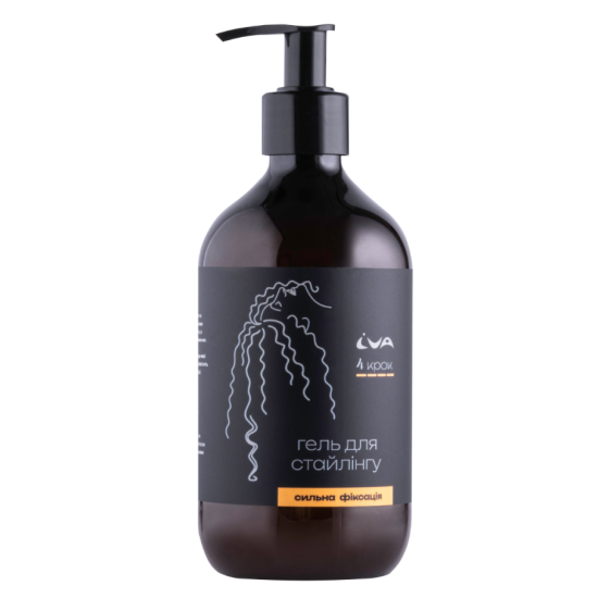 Гель для сильної фіксації кучерявого волосся 4 крок IVA 