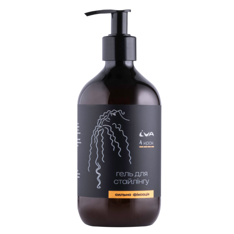 Гель для сильної фіксації кучерявого волосся 4 крок IVA 